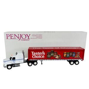 VTG 2000 Penjoy Nestle Tasters Choice 1/64 Diecast Mack Semi‎ Hauler in Box
